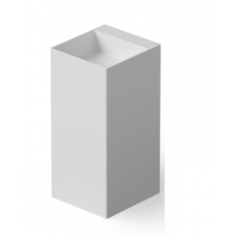 Раковина, DEA Design, Pedestal Basin, шгв 480*480*900, отверстия для смесителя-отсутствуют, цвет-белый матовый