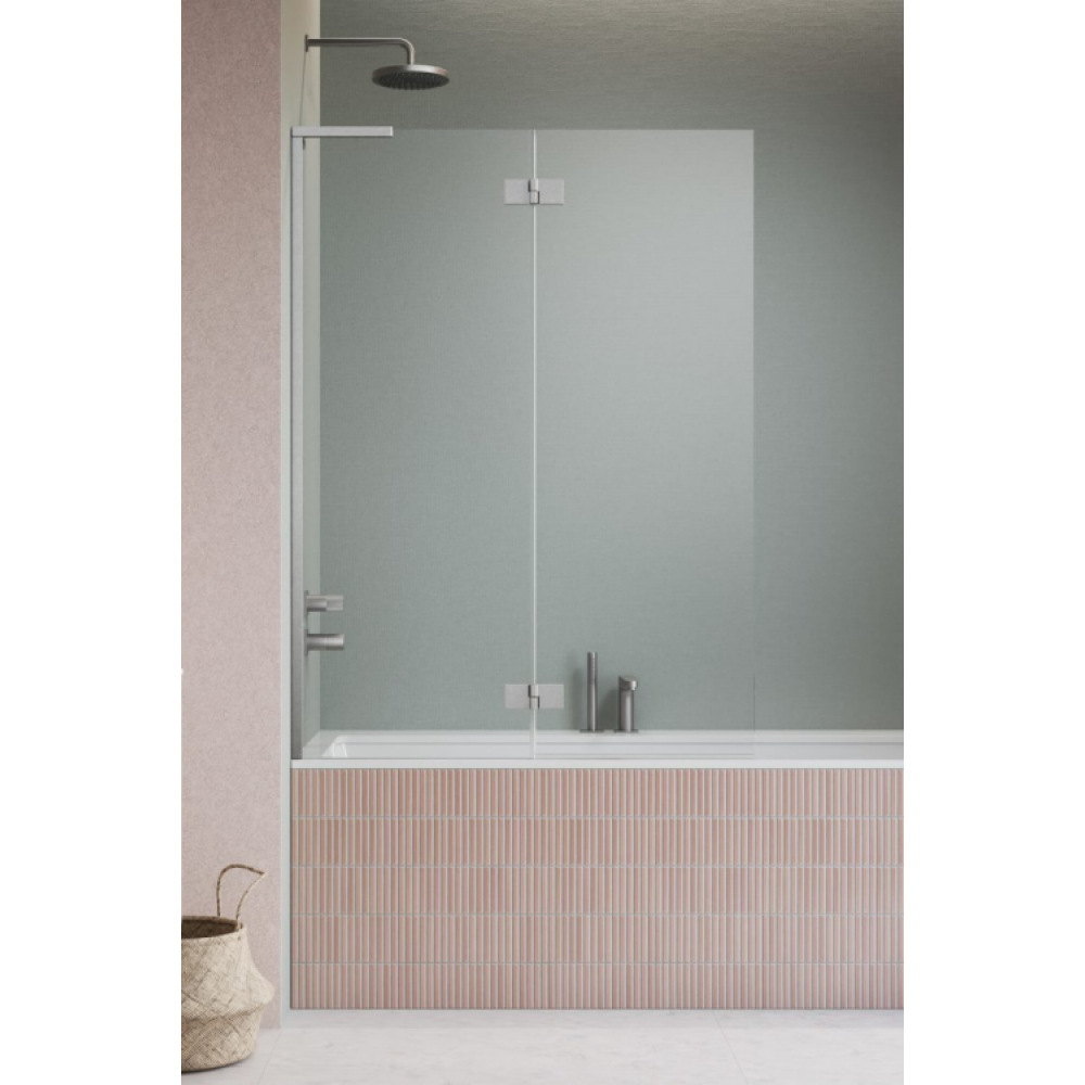 Шторка на ванну, Radaway, Essenza 8 SL, шв 1000*1500, петли-слева, цвет фурнитуры-никель брашированный, цвет стекла-прозрачный, Easy Clean