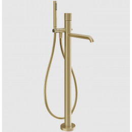 Смеситель для ванны и душа, Gessi, Habito Rigato, цвет-Brushed Brass PVD