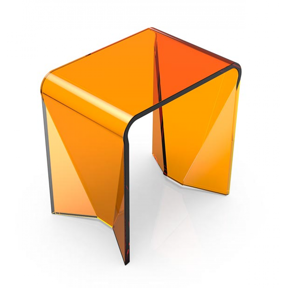 Табурет, KNIEF, шгв 432*300*442, цвет-Orange Crystal