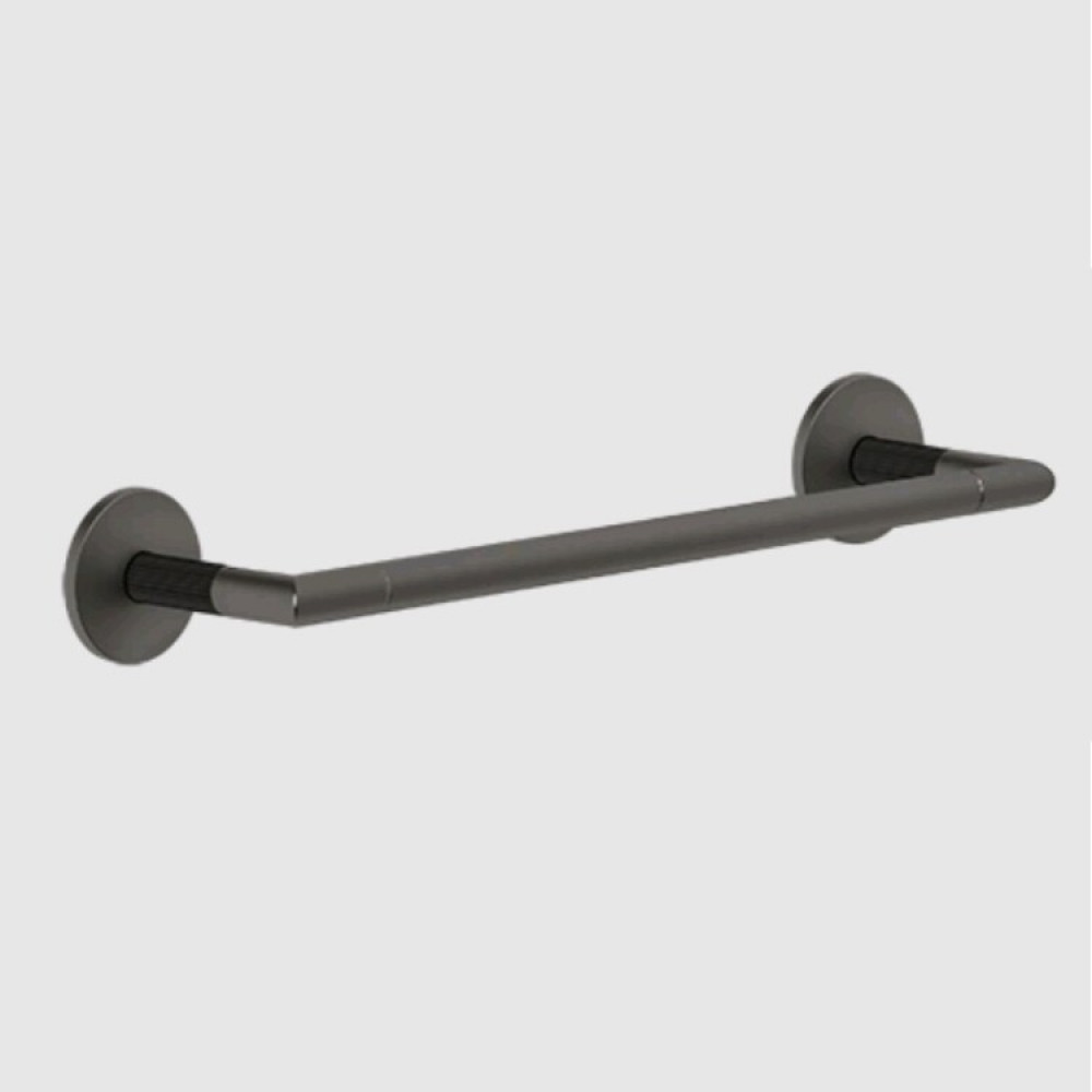 Полотенцедержатель, Gessi, Ingranaggio, шгв 350*77*50, цвет-Black Metal Brushed PVD