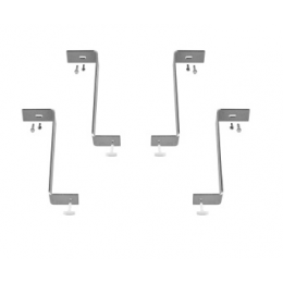 Комплект крепежей для установки раковины под столешницу, Gessi, ELEGANZA, цвет-хром