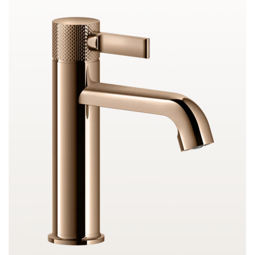 Смеситель для раковины, Gessi, Inciso, цвет-Copper PVD