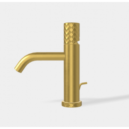 Смеситель для раковины, Fima Carlo Frattini, Spillo Tech, X COLLECTION, цвет-золото брашированное