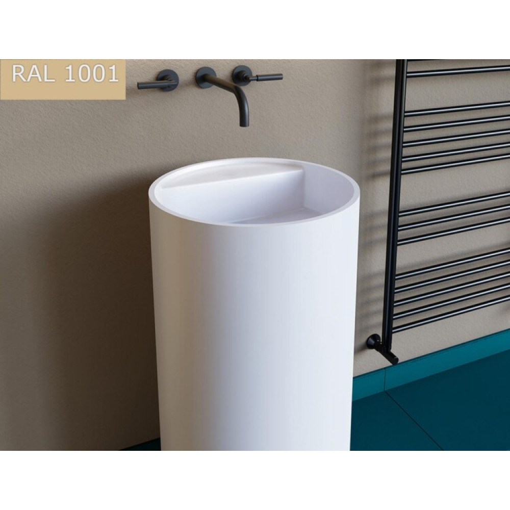 Раковина, Salini, Armonia Top, шгв 450*450*850, отверстия для смесителя-отсутствуют, цвет-RAL1001 Beige