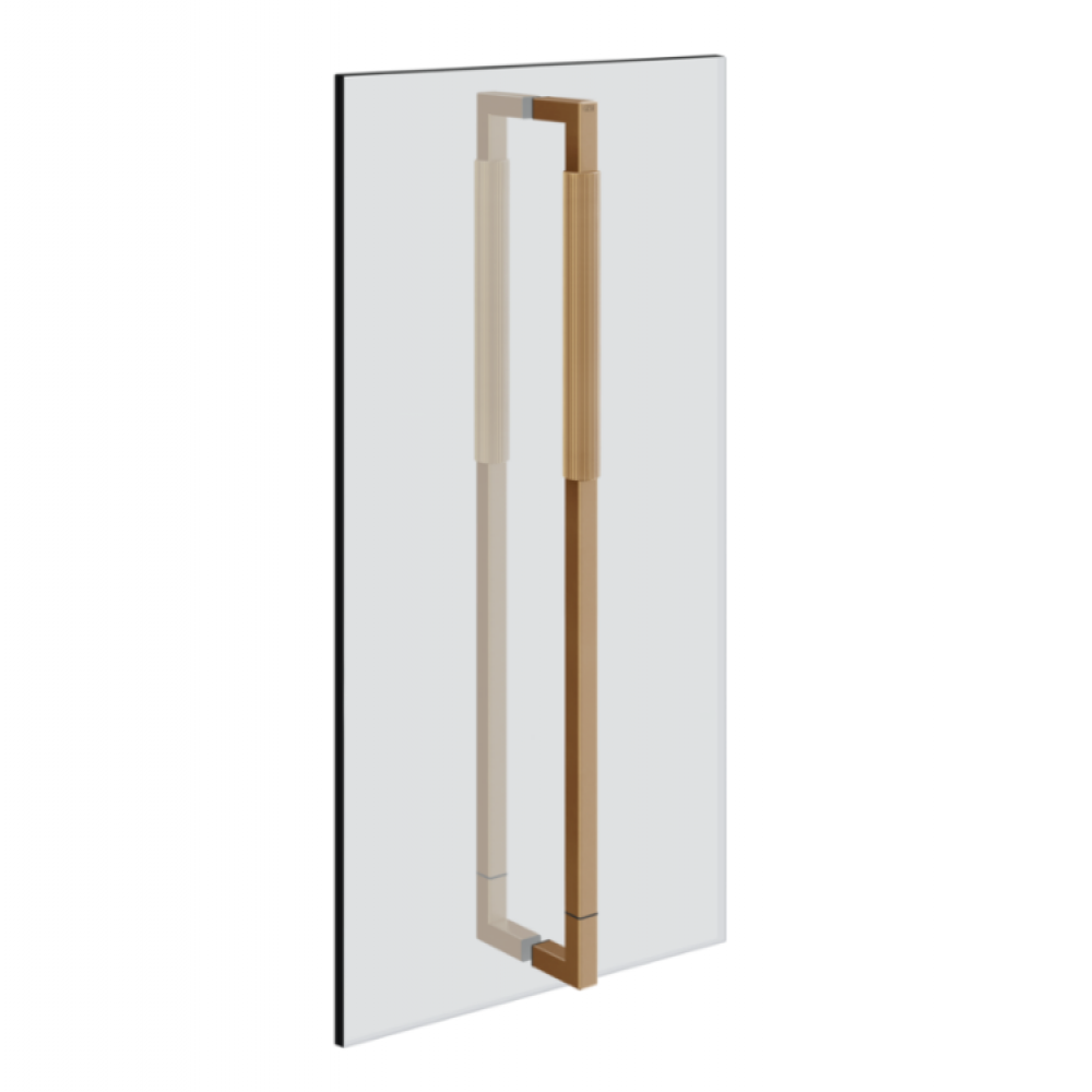 Ручка, Gessi, Shower outfit, двойная, 600 мм, Warm Bronze Brushed PVD