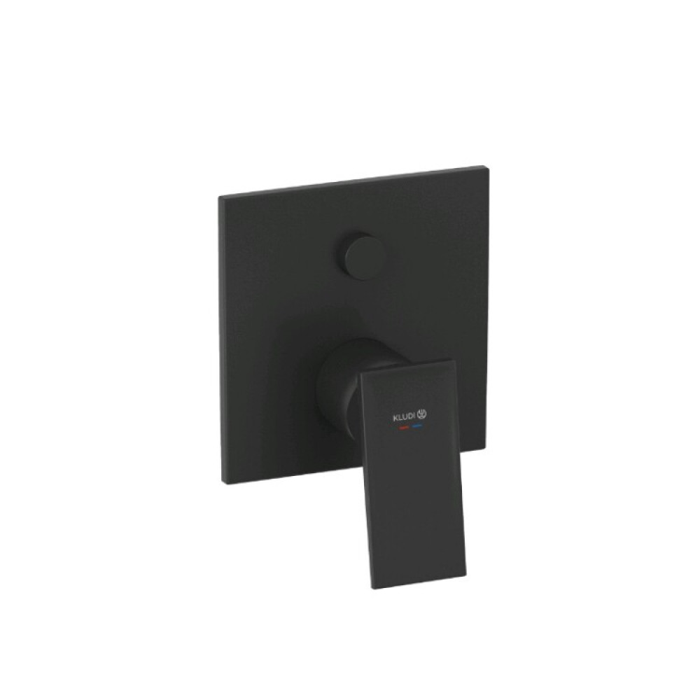 Смеситель для душа, Kludi, DECUS, на 2 потребителя, цвет-черный матовый (Matt Black, Nero Opaco)