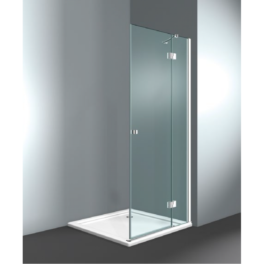 Дверь, VismaraVetro, Sintesi, шв 1200*1960, петли-справа, черный матовый, цвет стекла-прозрачный