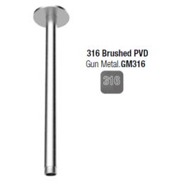 Держатель верхнего душа, Almar, 316 Stainless Steel, цвет-Gun Metal Brushed PVD (Товар заказной, возврату не подлежит)