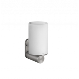 Стакан, Gessi, 316, шгв 75*107.5*154, цвет-Steel Brushed/белый