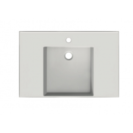 Раковина, Scarabeo, Teorema 2.0, шгв 800*535*120, отверстия для смесителя-отсутствуют, цвет-белый