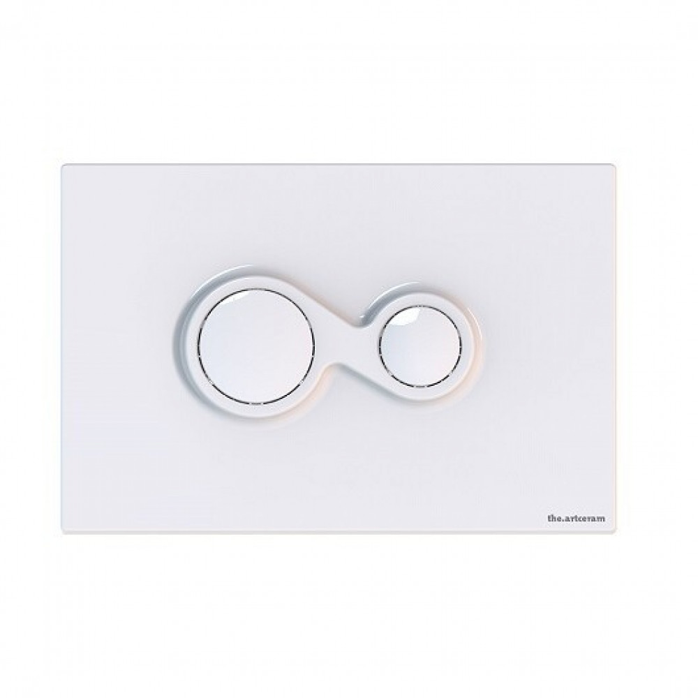 Клавиша смыва, Artceram, Monet, для унитаза, шгв 245*15*163, цвет-белый