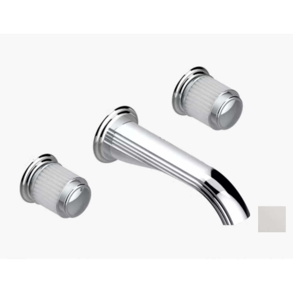 Смеситель для раковины, THG, Jaipur Satin crystal, цвет-никель