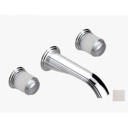 Смеситель для раковины, THG, Jaipur Satin crystal, цвет-никель