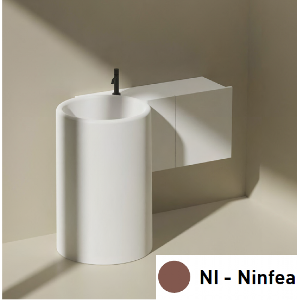 Тумба под раковину, Cielo, Itaca, правосторонняя, шгв 880*310*430, раковина-необходимо заказать, цвет-Ninfea