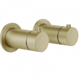 Смеситель для душа, Gessi, Anello, на 3 потребителя, цвет-Brushed Brass PVD