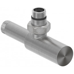 Вентиль, Сунержа, G 1/2" НР х G 1/2" НР, угловой, цилиндр, цвет-сатин