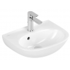 Раковина, Villeroy&Boch, O.Novo, шгв 450*360*110, отверстия для смесителя-1 сквозное, 2 промаркированных, цвет-альпийский белый
