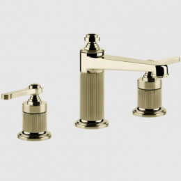Смеситель для раковины, Gessi, VENTI20, цвет-Brass PVD