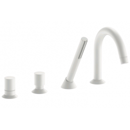 Смеситель для ванны и душа, Fantini, Nostromo, цвет-белый матовый