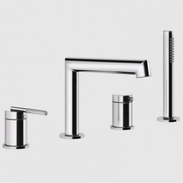 Смеситель для ванны и душа, Gessi, Ingranaggio, цвет-хром