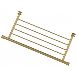 Полка, Сунержа, прямая 4П, ш 470, материал-нержавеющая сталь, цвет-состаренная латунь