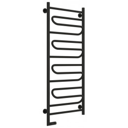 Полотенцесушитель, Сунержа, Элегия 2.0, шгв 550*117-132*1262, нижнее слева, МЭМ, цвет-черный матовый