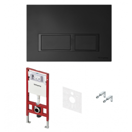 Инсталляция, TECE, TeceSpring V, для унитаза, шгв 506*165*1144, цвет клавиши/панели-черный матовый