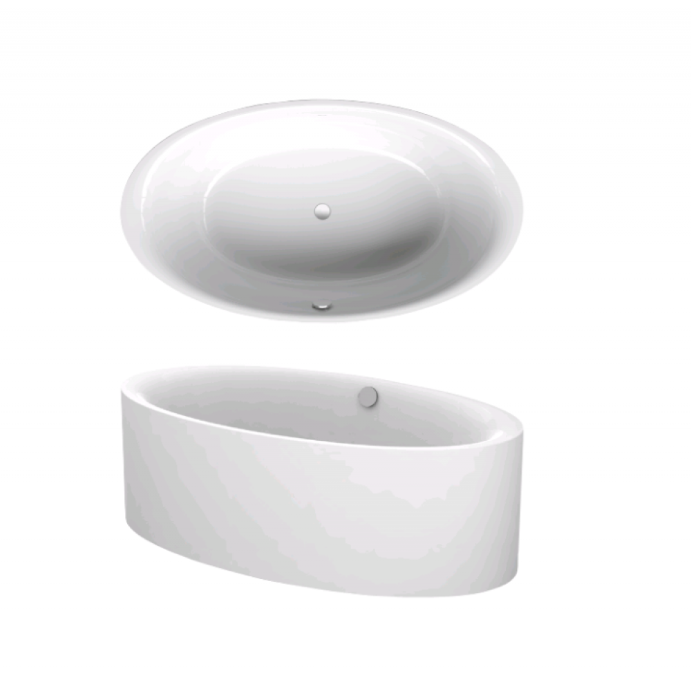 Гидромассажная ванна, Bette, BetteEve Oval Silhouette, шгв 1800*1000*450, цвет-белый