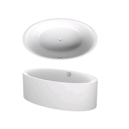 Гидромассажная ванна, Bette, BetteEve Oval Silhouette, шгв 1800*1000*450, цвет-белый