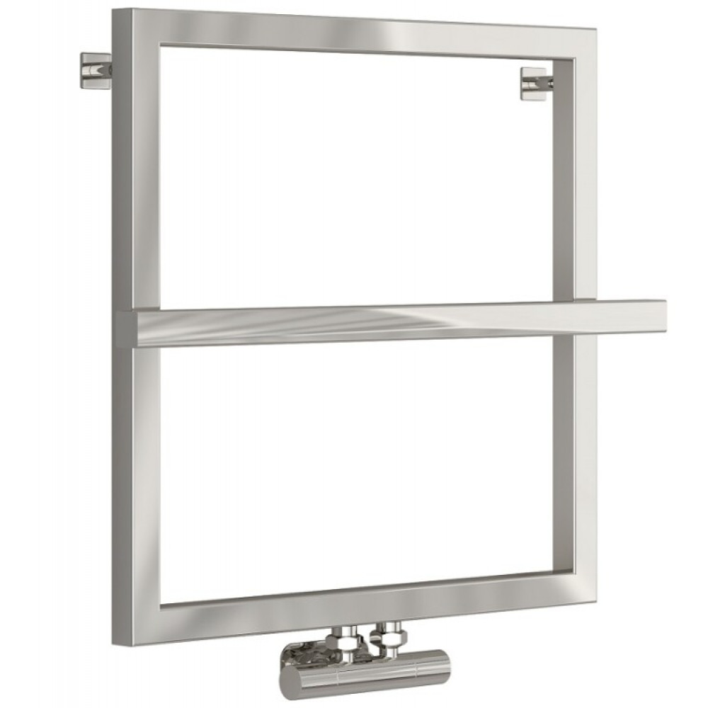 Полотенцесушитель, Сунержа, Штиль, EU50+, шгв 600*128*600, нижнее по центру, цвет-сталь без покрытия