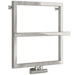 Полотенцесушитель, Сунержа, Штиль, EU50+, шгв 600*128*600, нижнее по центру, цвет-сталь без покрытия