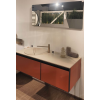 Комплект мебели, Antonio Lupi, Atelier, тумба под раковину+тумба+вкладка в ящик+столешница с раковиной+смеситель+сифон+зеркало