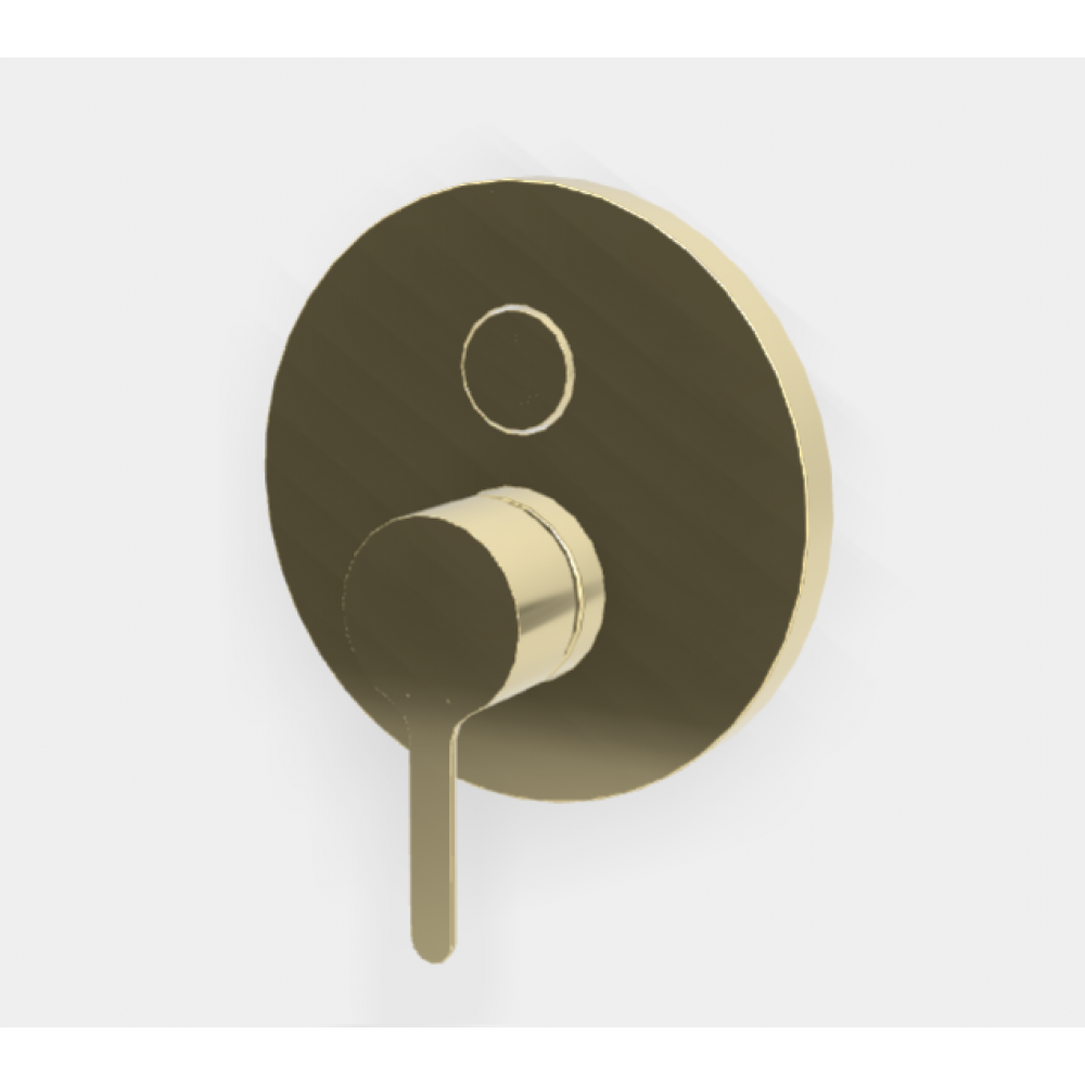 Смеситель для душа, Fima Carlo Frattini, Snap, на 2 потребителя, цвет-шампань