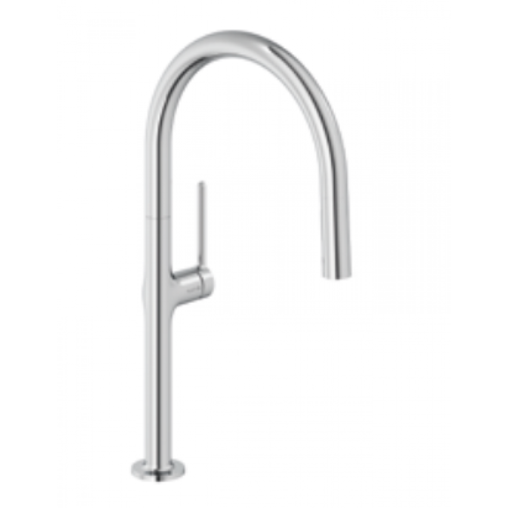 Смеситель для кухни, Kludi, REEF, цвет-никель брашированный