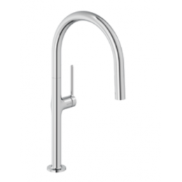 Смеситель для кухни, Kludi, REEF, цвет-никель брашированный