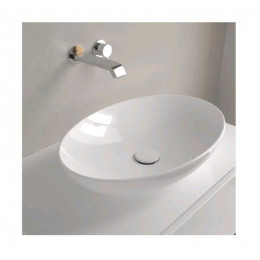 Раковина, Villeroy&Boch, Loop&Friends, шгв 560*380*120, отверстия для смесителя-отсутствуют, CeramicPlus, цвет-Stone White