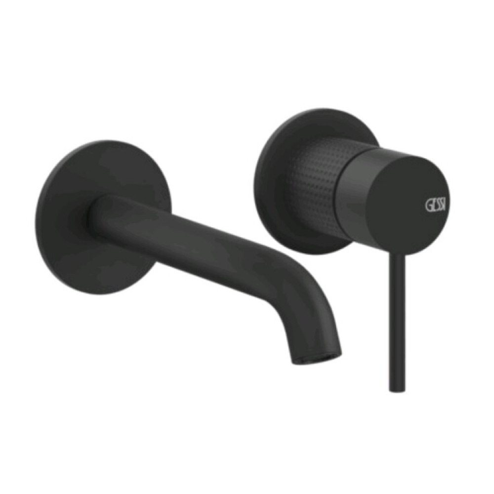 Смеситель для раковины, Gessi, 316 Cesello, цвет-черный матовый