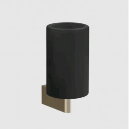 Стакан, Gessi, Origini, шгв 75*105*160, цвет-чёрный/Finox Brushed Nickel