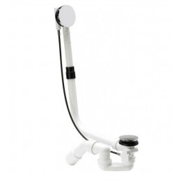 Слив-перелив, Bette, для ванны, длина троса, мм-725, цвет-белый