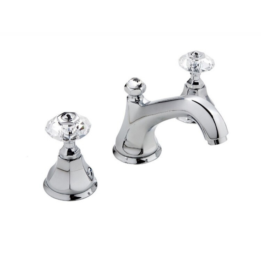 Смеситель для раковины, Nicolazzi, Crystal Handle, цвет-Chrome