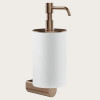 Дозатор для жидкого мыла, Gessi, Rilievo, шгв 75*121*222, цвет дозатора-Copper Brushed PVD/белый