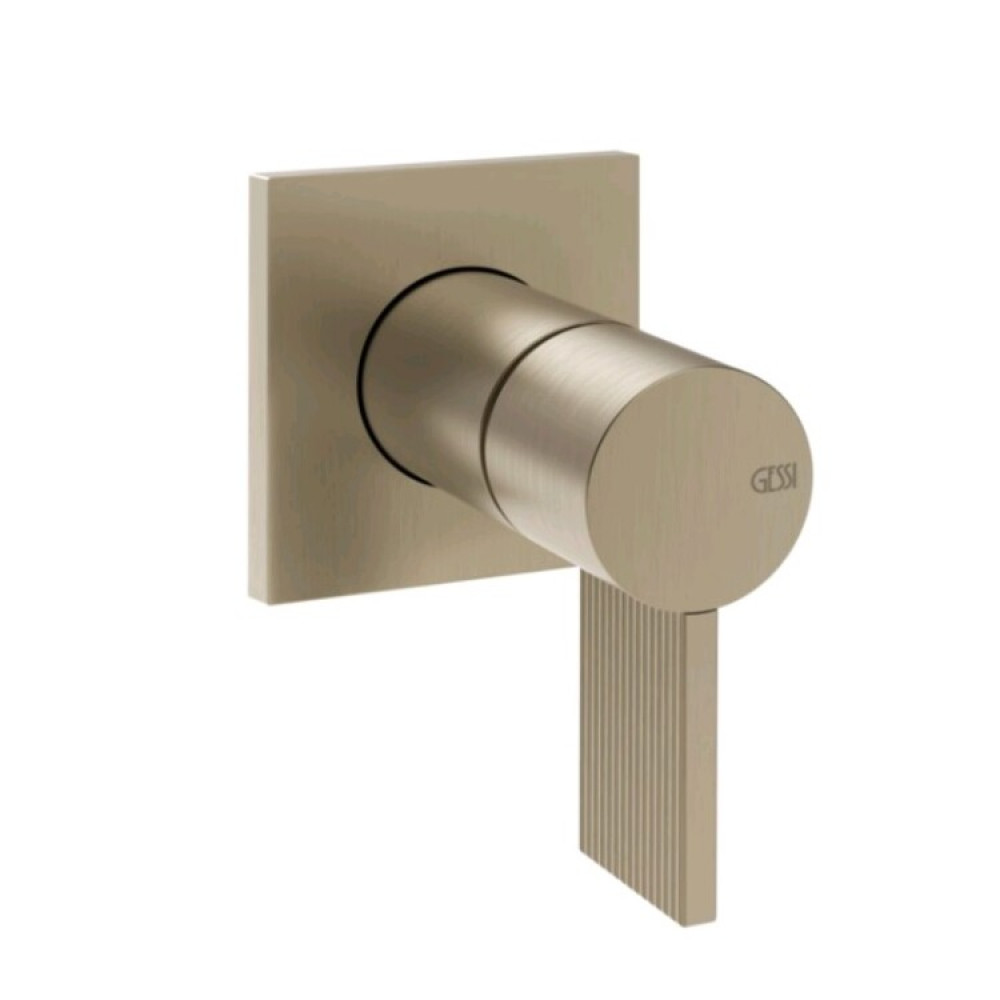 Смеситель для душа, Gessi, Inverso Rigato, на 1 потребитель, цвет-Finox Brushed Nickel