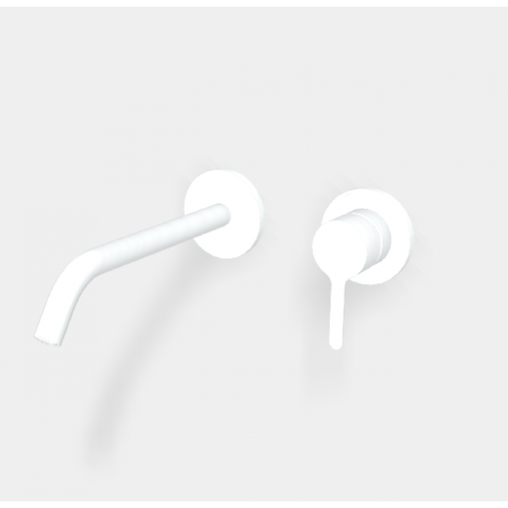 Смеситель для раковины, Fima Carlo Frattini, Snap, цвет-белый матовый