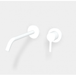 Смеситель для раковины, Fima Carlo Frattini, Snap, цвет-белый матовый