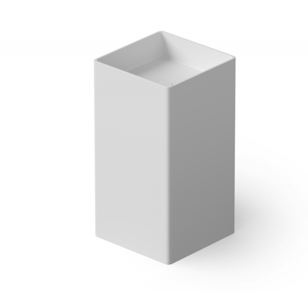 Раковина, DEA Design, Pedestal Basin, шгв 450*450*900, отверстия для смесителя-отсутствуют, цвет-белый матовый