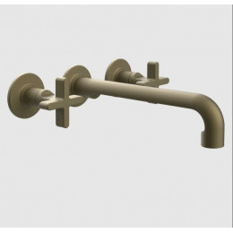Смеситель для раковины, Gessi, Inciso, цвет-Antique Brass