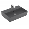 Раковина, Villeroy&Boch, Memento 2.0, шгв 600*420*140, отверстия для смесителя-1 сквозное, 2 промаркированных, CeramicPlus, цвет-графит (Graphite)