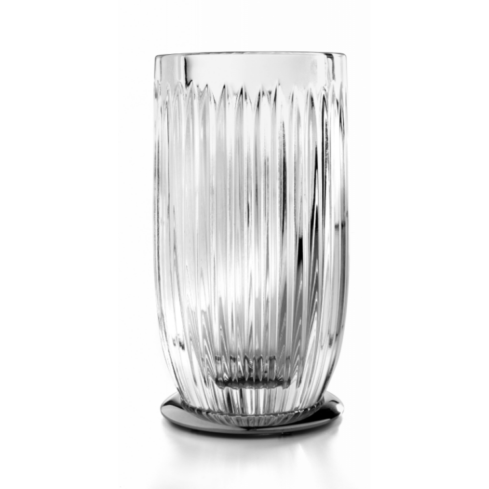 Стакан, 3SC, Elegance, шв 75*145, цвет-прозрачный хрусталь/никель черный матовый