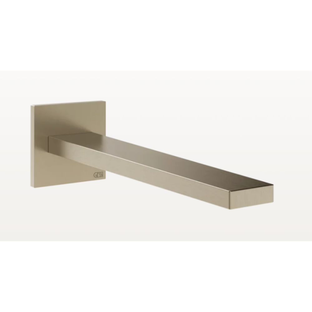 Излив, Gessi, Inverso Rigato, для раковины, цвет-Finox Brushed Nickel